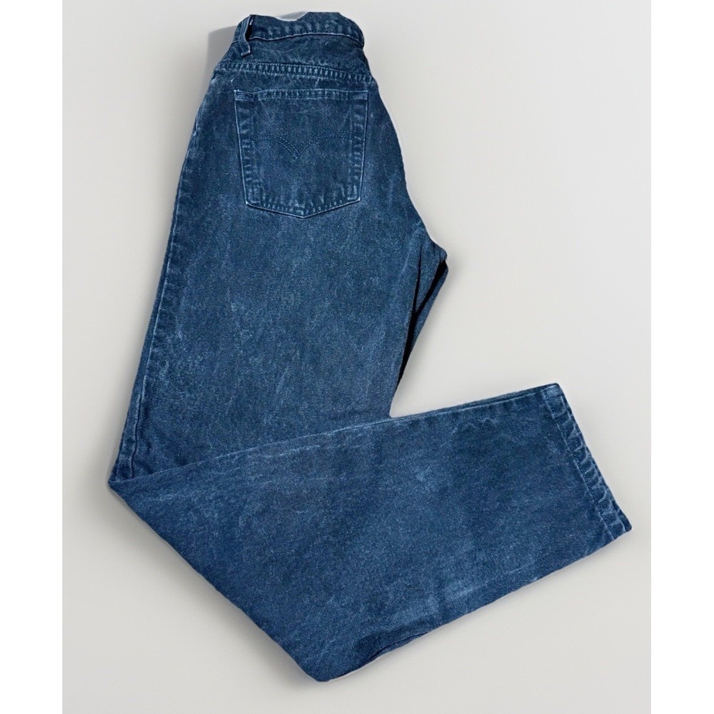 Vintage 90s Levi's‎ 551 Relaxed Tapered Jeans Black Women Sz 12 Long Made in USA